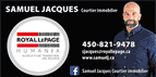 Samuel Jacques, courtier immobilier résidentiel